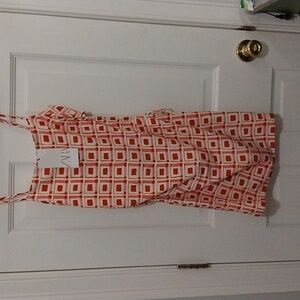 Zara size small cocktail dress lined with cotton peek a boo sides Back zipper